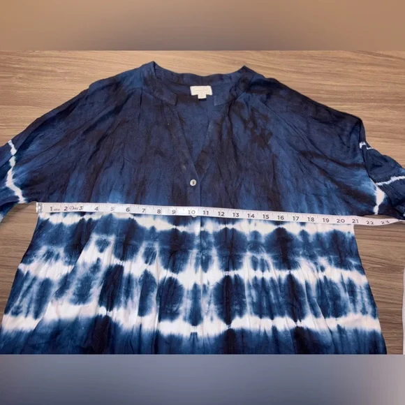 Mud Pie Women's Ellison Navy Tie Dye Dress S - Picture 6 of 11